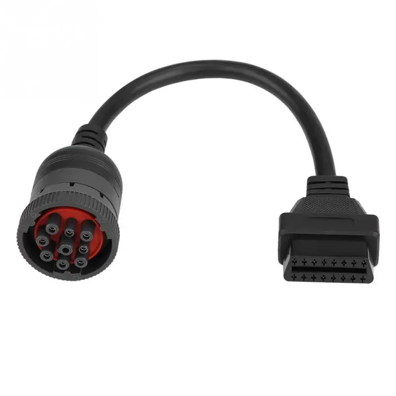 Диагностический интерфейс для грузовика Женский 16 Pin OBD2 9 адаптер кабель