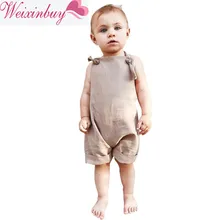 Однотонные Комбинезоны на подтяжках для маленьких девочек, комбинезон для новорожденных девочек, новинка года, летняя одежда для малышей, Комбинезоны для детей от 9 до 36 месяцев