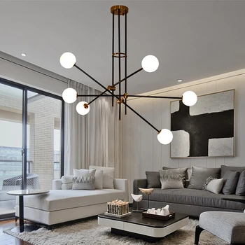 

Modern Pendant LampLED Lighting Pendant Lamp Art Decor Gold Metal Hanglamp for Living Room Dinning Room luminaire Light Fixtures