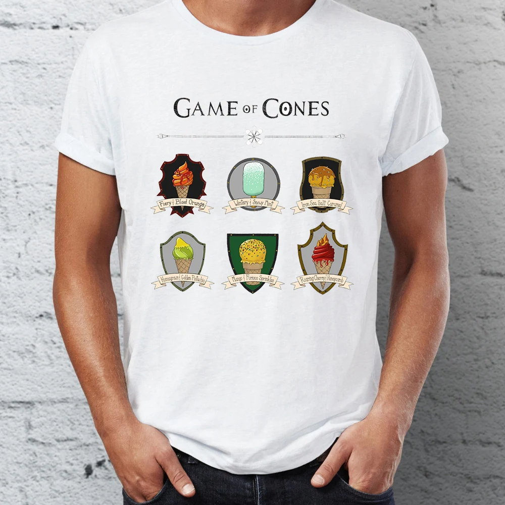 

Men's T Shirt Game of Cones Game of Thrones Parody Funny Artsy Tee