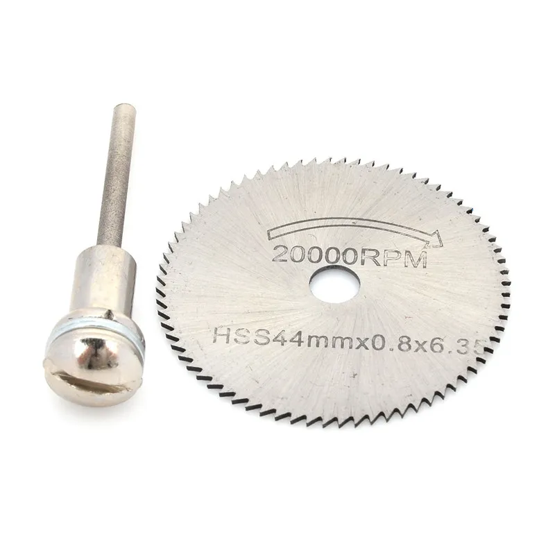44mm Cutting Grinding HSS High-speed Steel Saw Blade w/ Connecting Rod - Silver | Инструменты