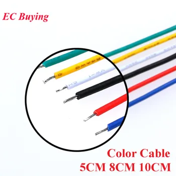 

130pcs 24 Double Head PCB Solder Cable Common Wire Package Double-head Tinned Color Cable 5/8/10CM A Total of 13 Kinds*10pcs