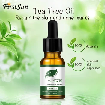 

Tea Tree Essential Oils Moisturizing Face Skin Massage Oil Control Fade anti Acne Scar Removal Cystic Treatment Blackhead Pore