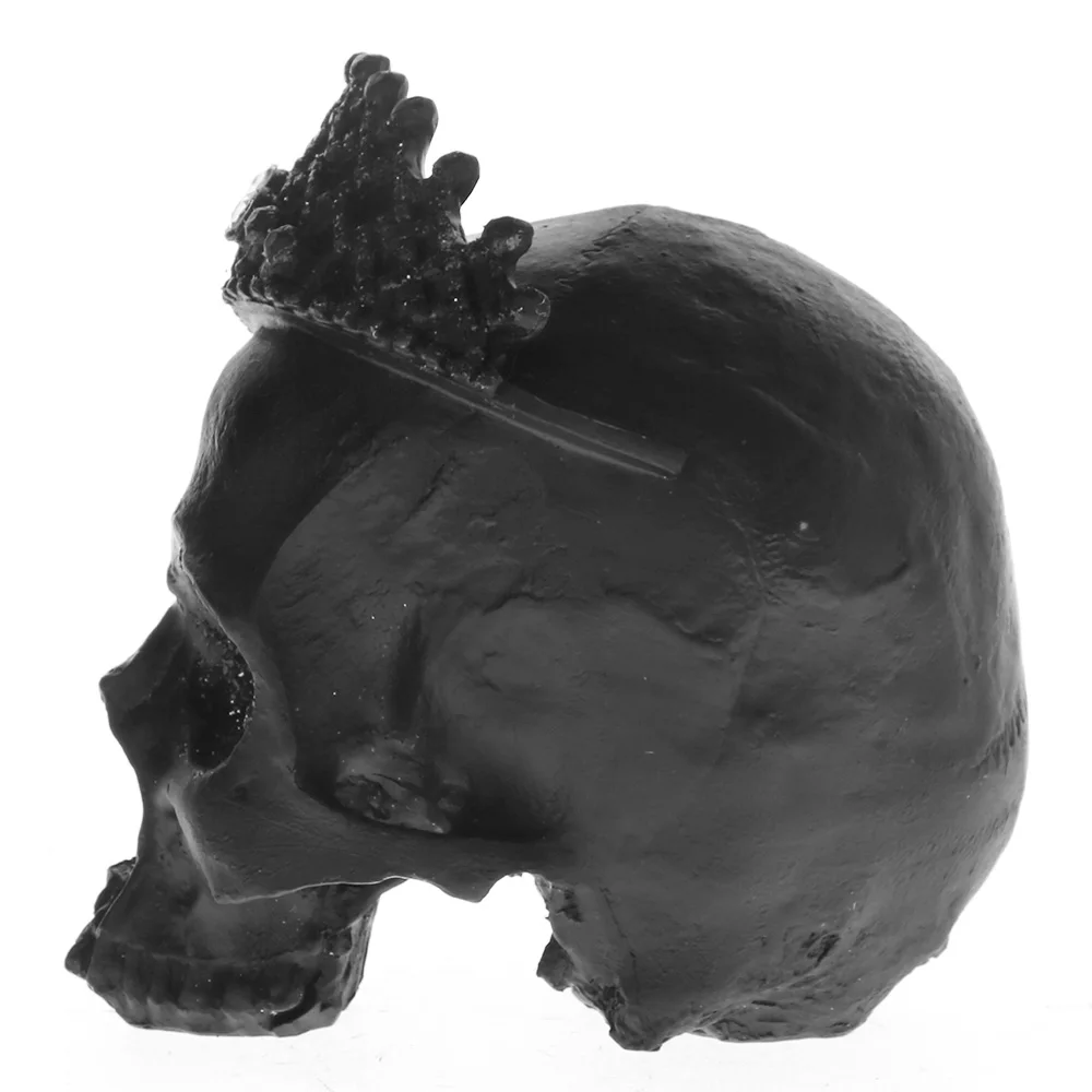 1:1 статуя короля черепа в натуральную величину, алмазная корона, черный череп, статуэтка монархов, Королевская корона, скульптура скелета, Готический Декор для рабочего стола