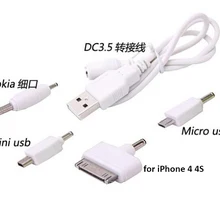 4 в 1 универсальный USB мульти зарядное устройство Micro Mini USB кабель адаптер Кабели питания для iPhone samsung камера MP3/4 psp игры Nokia