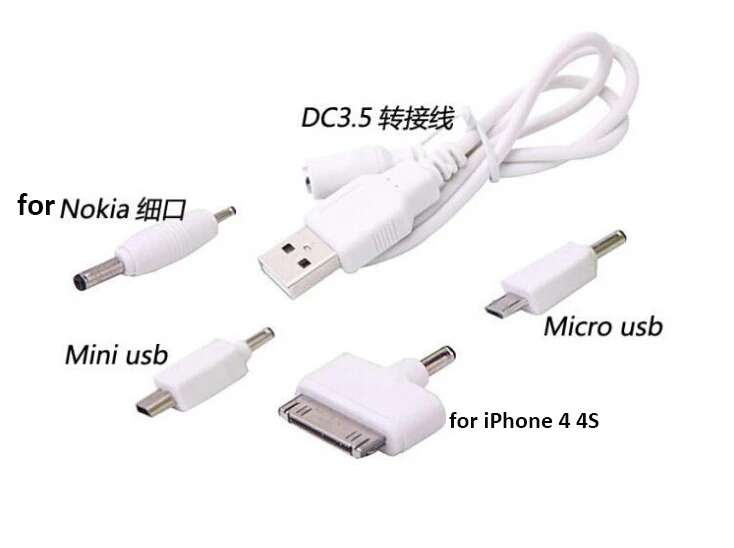 4 в 1 универсальный USB Multi Зарядное устройство Micro Mini USB Кабель-адаптер Мощность кабели для iPhone samsung камеры MP3/4 Оборудование для psp игры Nokia - изображение
