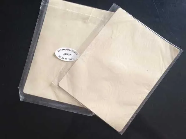 

Wholesale 100Pcs Tattoo Rubber Fake Practice Skin White Blank Plain 8 X 6 " F