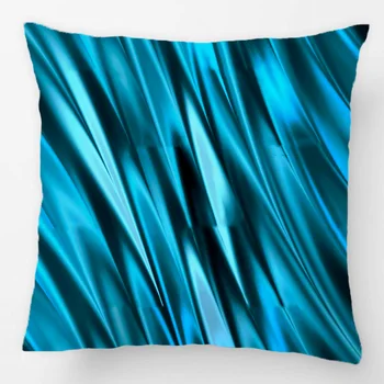 

Indigo & Violet Blue Satin Style Stripes Throw Pillow Case Decorative Cushion Cover Pillowcase Customize Gift By LVSURE For Seat
