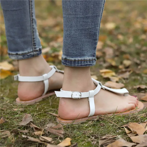 SAGACE/женские босоножки; летние дышащие пляжные сандалии с открытым носком; обувь на плоской подошве с ремешком и пряжкой в римском стиле; sandalia feminina; Mujer