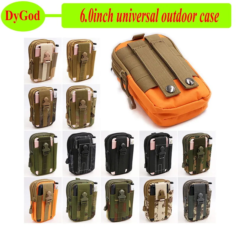 

For Doogee BL12000 Pro MIX 2 Lite S30 X20L 6.0inch Universal Outdoor Tactical Holster Military Hip Waist Belt Bags Phone Case