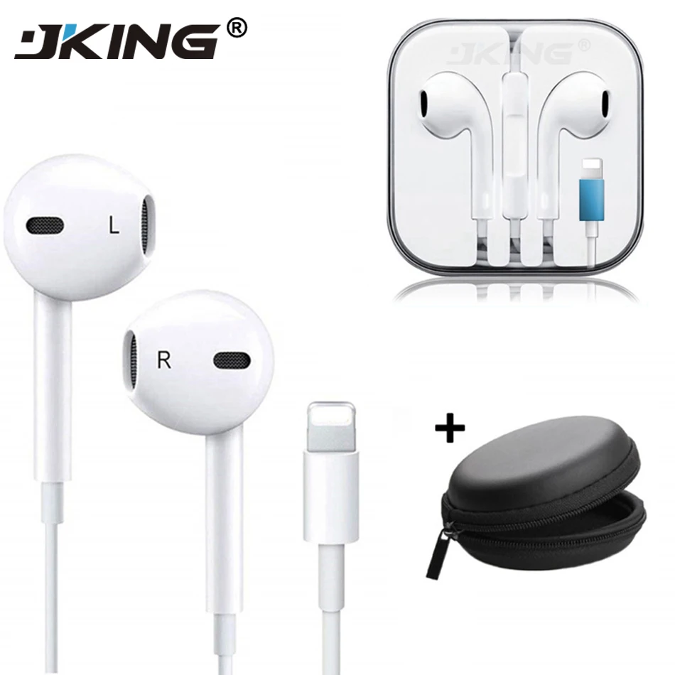 

2 in 1 Bluetooth Wired Earphone for IPhone 8 In Ear Stereo with Microphone Earbuds for IPhone 8 7 Plus X XR XS Max