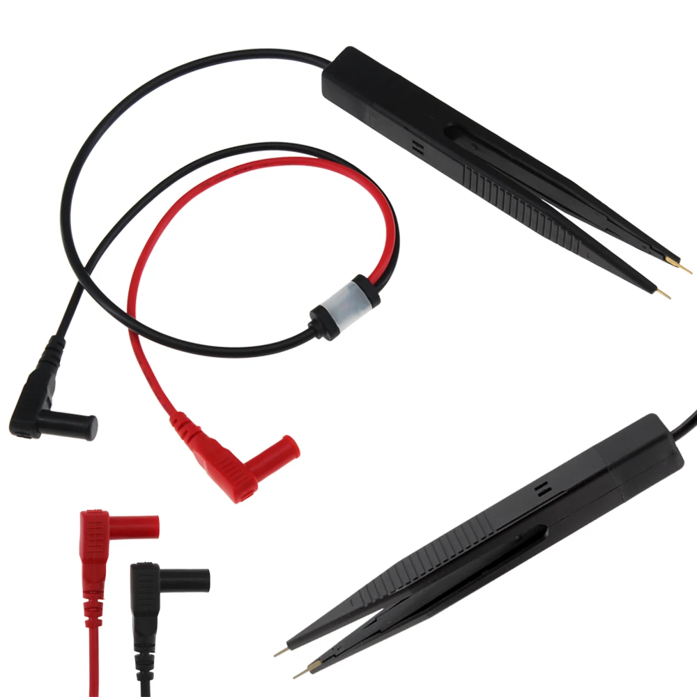 SMD SMT Chip Test Clip Lead Probe Digital Multimeter Meter Tweezer Capacitor Resistance tweezers for FLUKE for Vichy 5