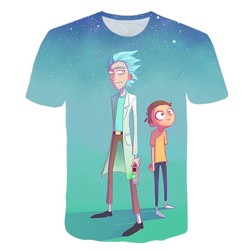 

Rick 3D t shirt Men Women tshirts Summer Anime T-shirt Short Sleeve Tees O-neck Tops Morty Drop Ship