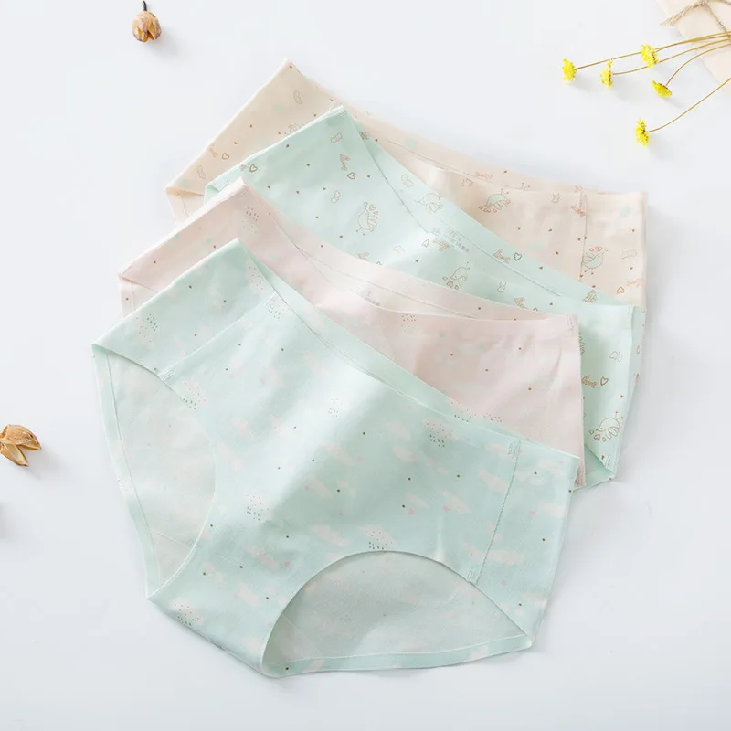 Seamless underwear women's cotton crotch sexy waist ladies underwear