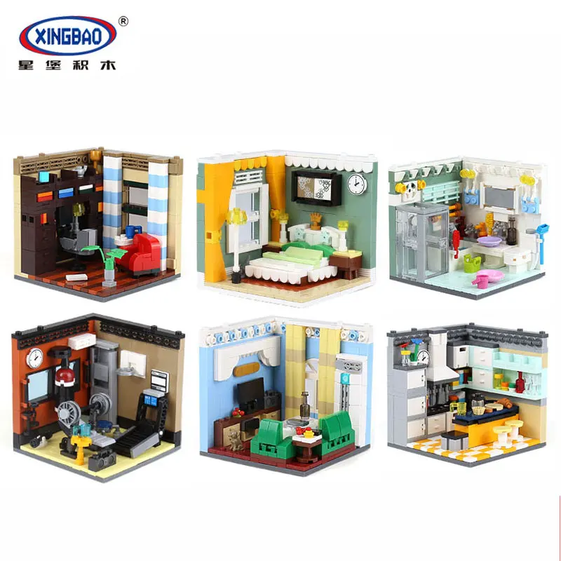 

XingBao 01401 2074Pcs Genuine The Residential House Set Self-Assembling Building Series Building Blocks Bricks Educational Toys