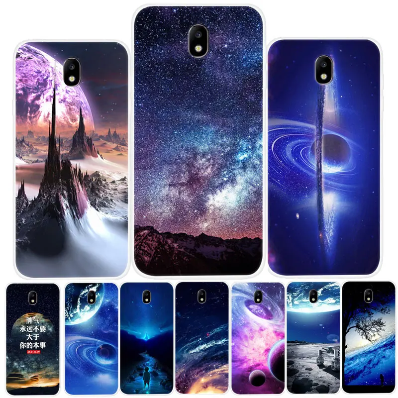 

Silicon Case on For Samsung J7 2017 J730 Case Space Star Planet Soft TPU Back Cover Phone Case For Samsung Galaxy J7 2017 J7 Pro