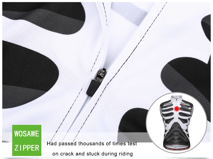 WOSAWE Cycling Jerseys For Men Skeleton Bone Mountain Road Bike Bicycle Sportswear Ropa Ciclismo Cycle Wear Clothing WOSAWE Cycling Jerseys For Men Skeleton Bone Mountain Road Bike Bicycle Sportswear Ropa Ciclismo Cycle Wear Clothing