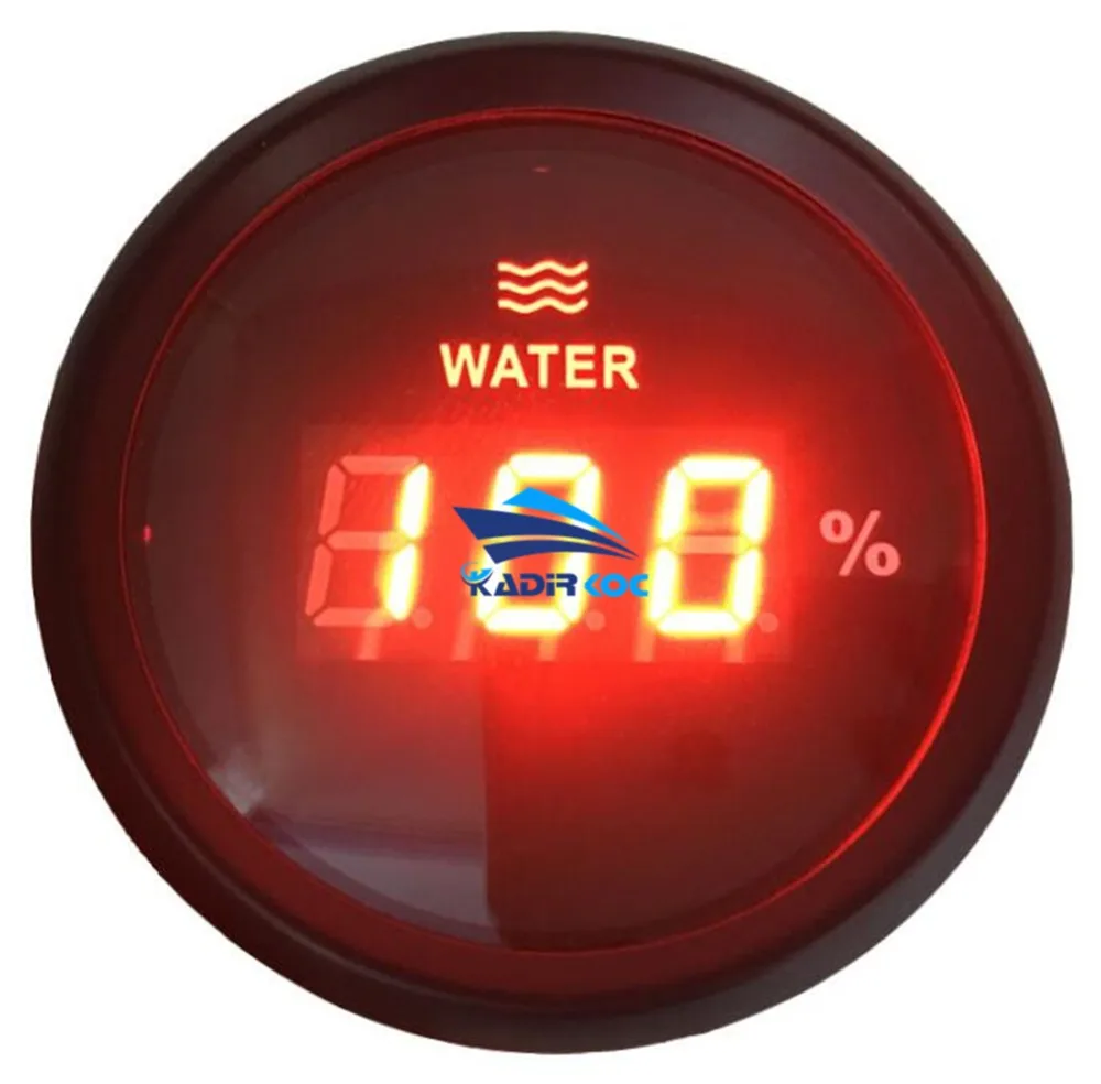 Pack of 1 Digital LCD Water Level Gauges 52mm 0 100 Water Level Meters