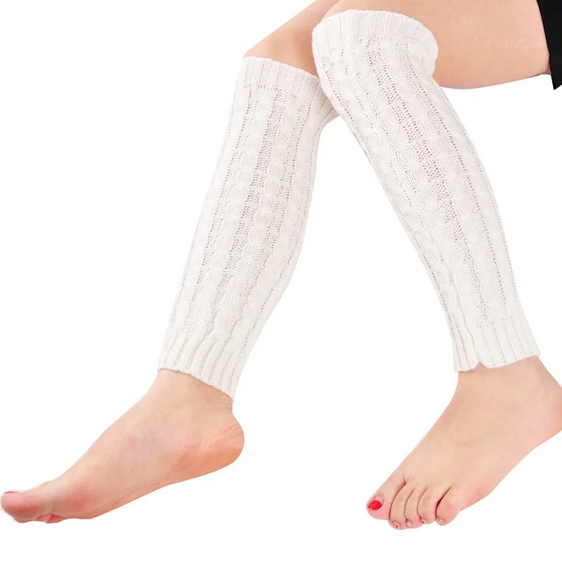 1 пара акриловых носков для йоги для женщин, для занятий фитнесом, для занятий танцами, сохраняет тепло, латинские танцы, Длинные вязаные Дышащие носки