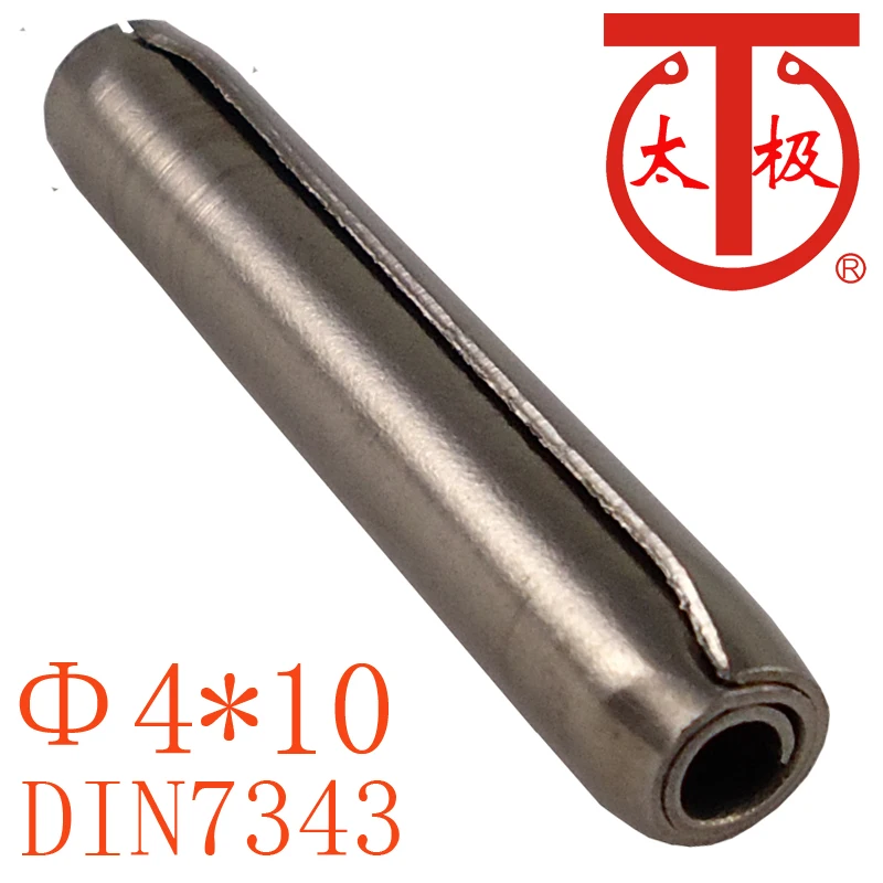 (4*10) DIN7343 / ISO8750 Spiral spring pin ( Coiled pin ) 100 pieces