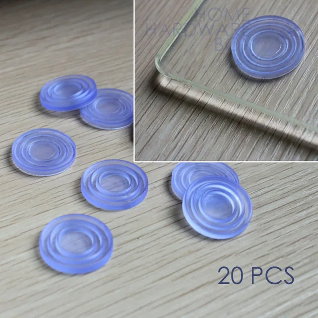 soft rubber pad for glass table top grip buffer bumper 20 pcsin