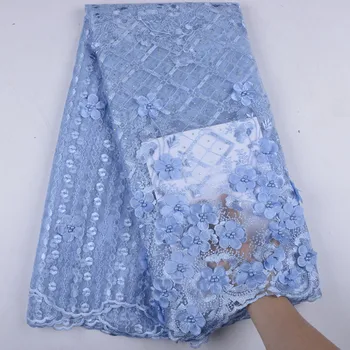 

2019 High Quality Embroidery Tulle Lace For Wedding Party Dresses Fashion Women African French Tulle Lace Fabric A1543
