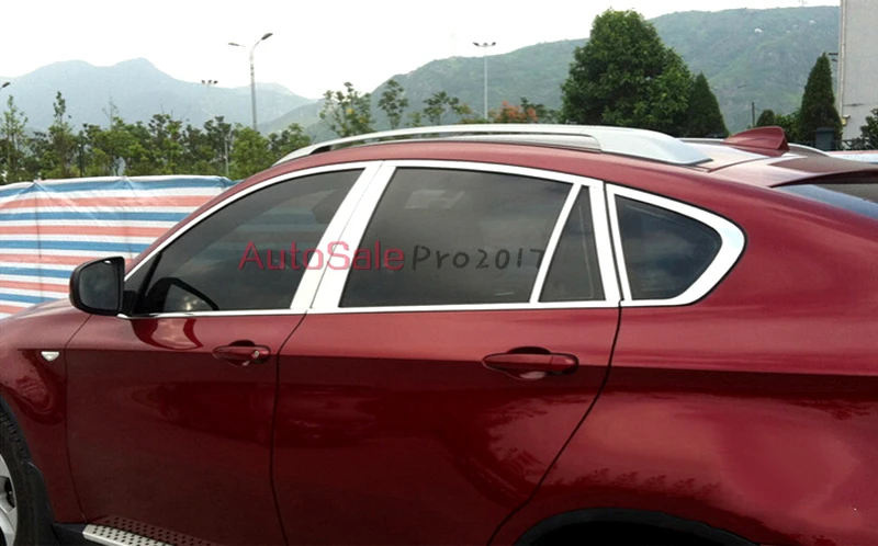 

Full Set Stainless Window Sill Trim with Center Pillar 20pcs For BMW X6 E71 2009 2010 2011 2012 2013 2014