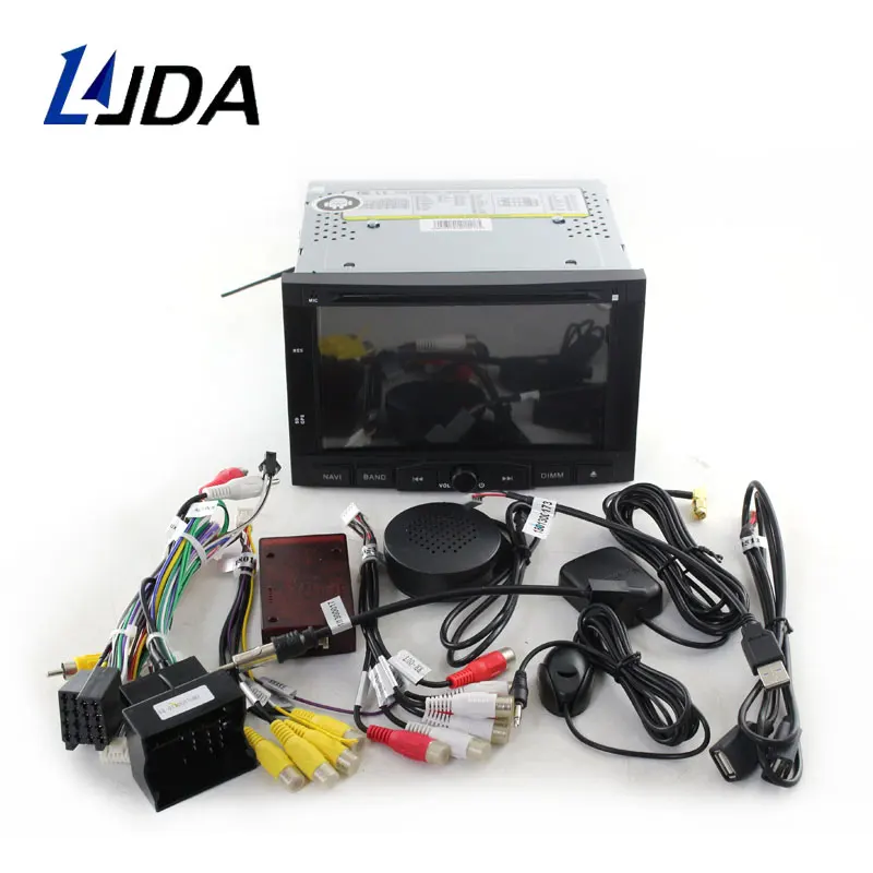 Cheap LJDA 2 DIN Android 10.0 CAR Audio DVD player FOR PEUGEOT 3008 5008 Partner Citroen Berlingo gps Multimedia head device WIFI DAB 3