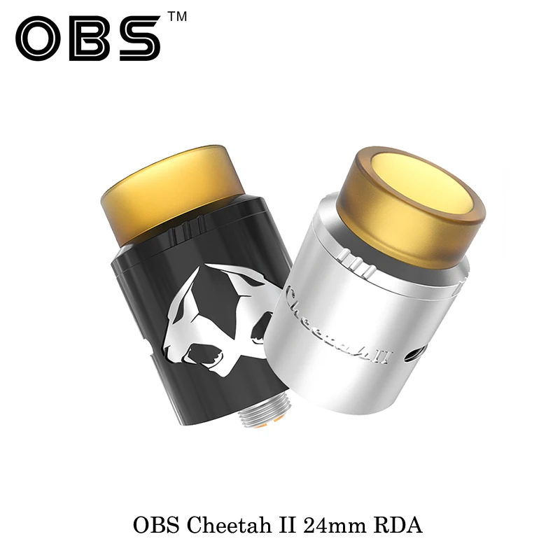 100% Аутентичный obs Cheetah II RDA бак электронный Cig Восстановленный капельный