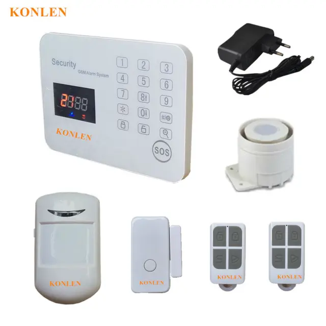 wireless wired home alarm system gsm alarme residencial burglar anti