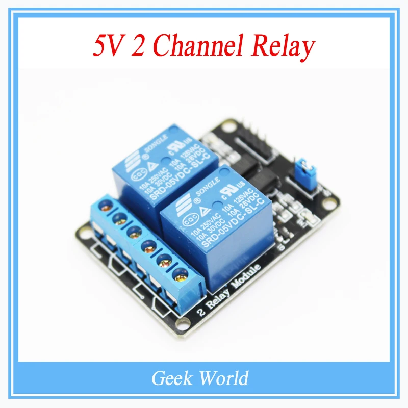 

New 5V 2 Channel Relay Module Shield for raspberry pi uno mega ARM PIC AVR DSP Electronic 10A