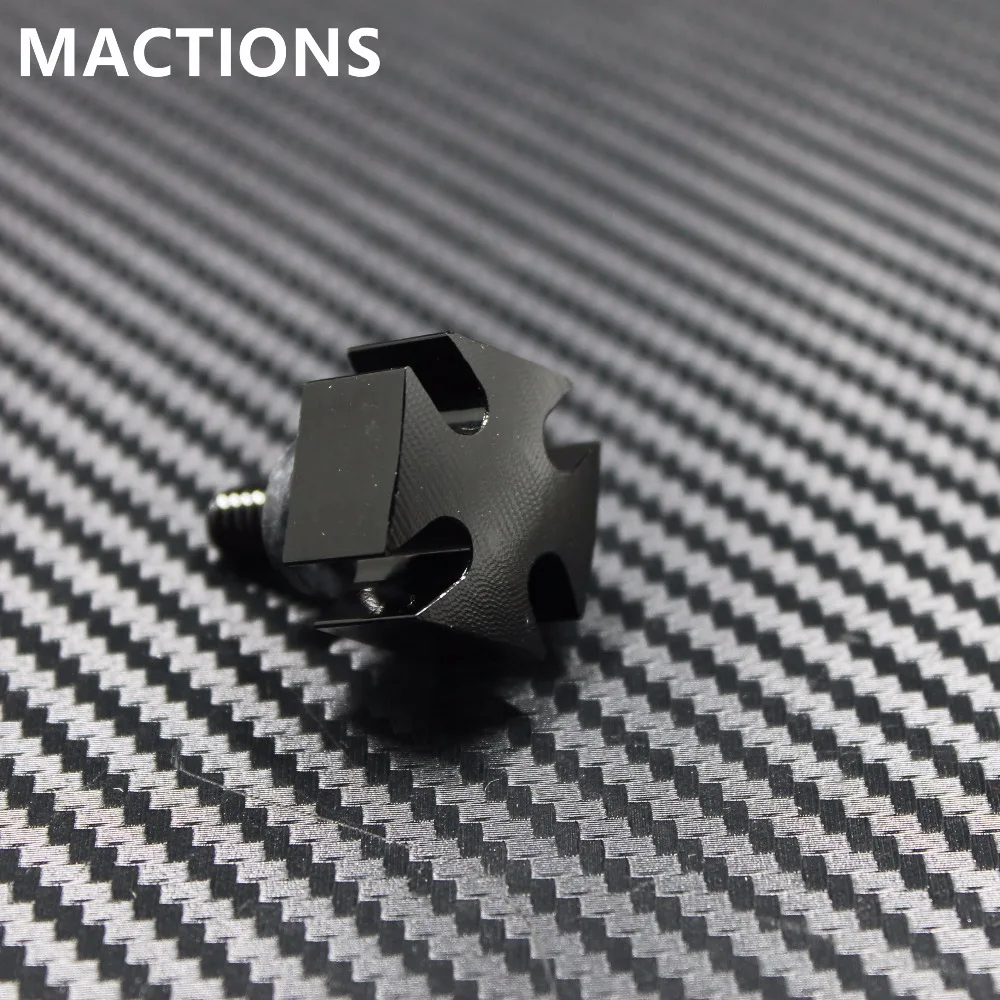 Motorcycles Seat Screw All Black Cross 1/4" Screw Cross Thumbscrew Seat Mount Nuts Bolt Screw
