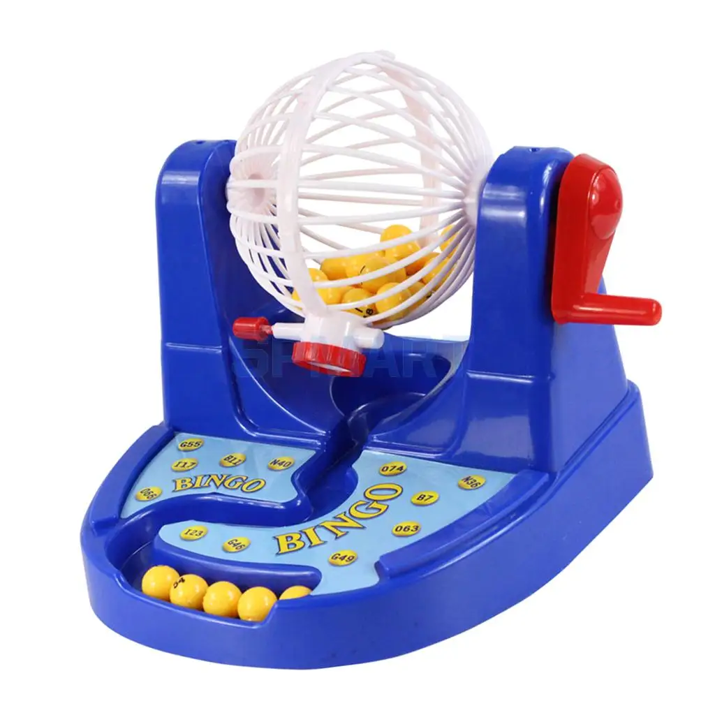 Simulation Hand cranked Lottery Machine Bingo Family Board Game Party