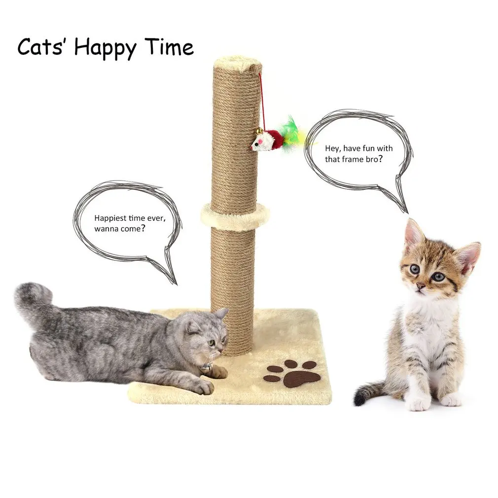 M14 Pet Cat дерево лесенками игрушка с рыбой колокол кошка когтеточки кот царапин доска прыжки Обучение игрушки