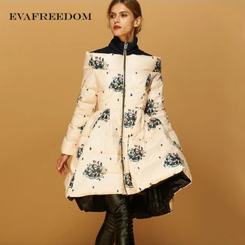 

2018 New Long Parkas Female Women Winter Coat Thickening White Duck Down Jacket Womens Outwear Parkas for Women Winter Outwear