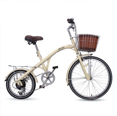 x-передняя брэнда Ретро 16/24 дюймов из углеродистой стали для женщин велосипедов 6 скоростей велосипеда - Цвет: ivory