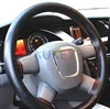 1Pc Soft Grip Breathable Car Steering Wheel Cover Hand Sew Sewing DIY Steering Wheel Covers Pu Leather Air Hole For Auto Van SUV ► Photo 2/6