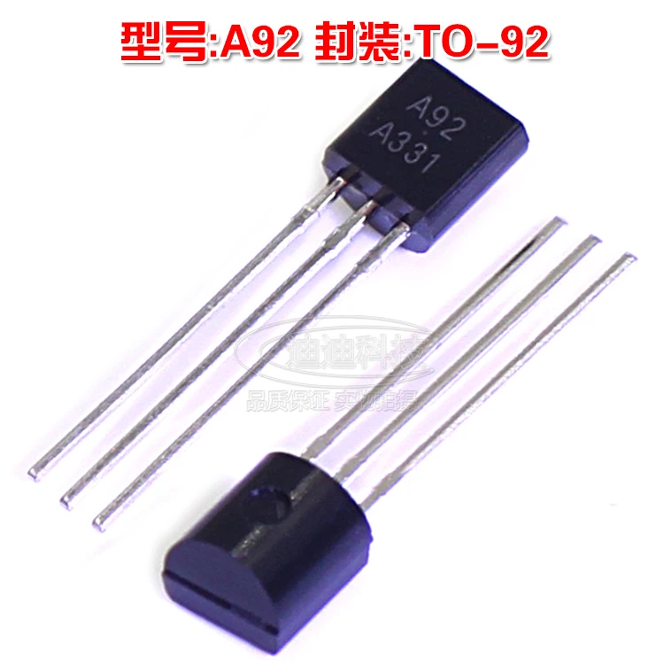 Straight through transistor MPSA92 KSP92 A92 0.5A/300V TO 92 PNP
