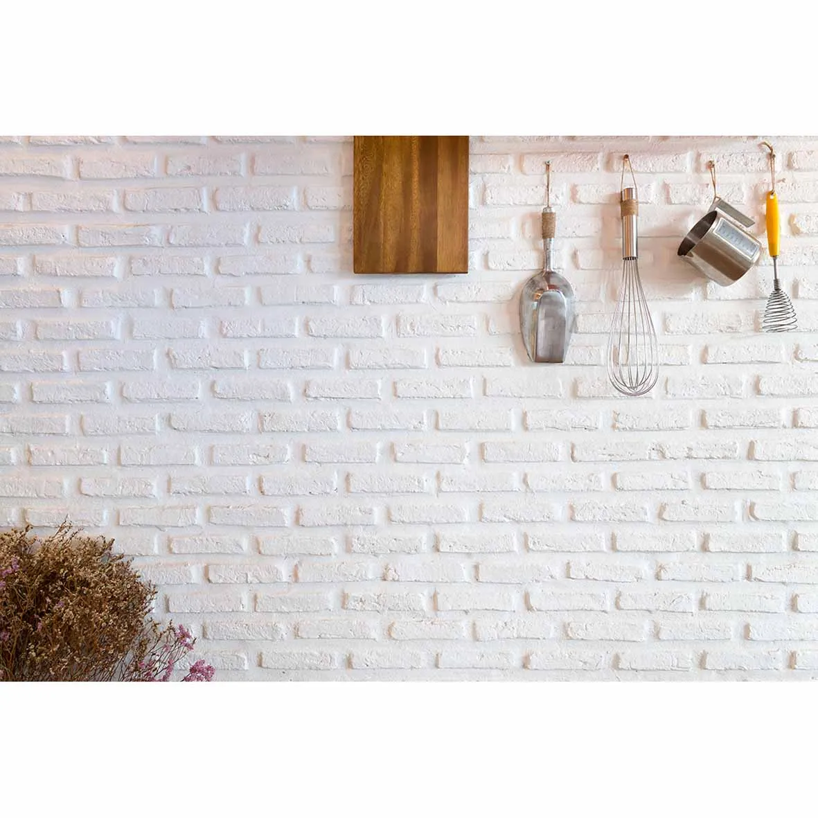 Funnytree фото фон белая кирпичная стена с кухонными инструментами фон для профессиональной фотографии декорации фотосессии