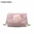 Bolso de La Muchacha Linda Rosa de la Aleta Bolsas de Bolas de pelo de Conejo 2017 Pequeña Bolsa de Mensajero de Las Mujeres de Señora Cross Body Bags Bolsos Mujer