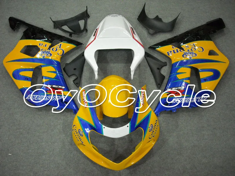 

For 01-03 Suzuki GSXR600 GSXR750 K1 K2 GSXR 600 750 Injection Motorcycle ABS Fairing Bodywork Kit 2001 2002 2003 Yellow Blue