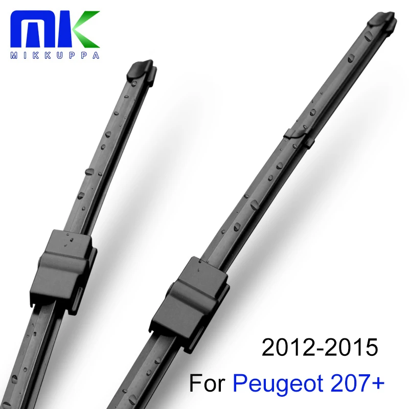 Щетки стеклоочистителя Mikkuppa для peugeot 207 + 2012 2013 2014 2015 автомобильные аксессуары