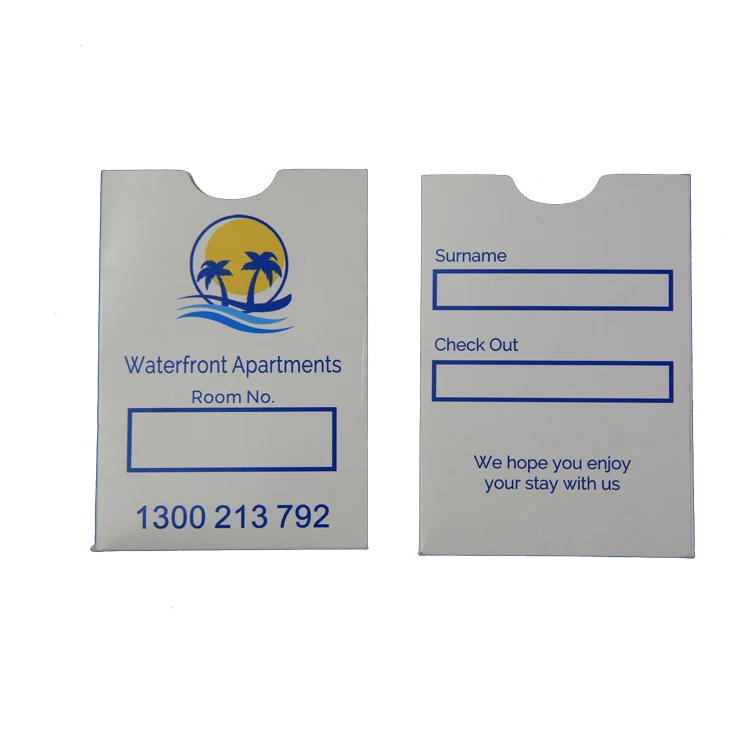 Zuoluo customer hotel room card holder ,mini hotel key
