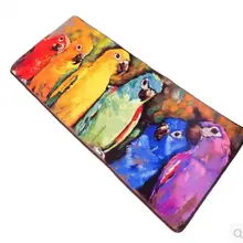 Картина маслом разноцветный попугай Печатный ковер коврик Нескользящая кухня коврик водопоглощение