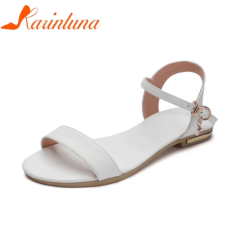 KARINLUNA Big Size 31 46 Customization Genuine Leather Summer Sandals ...