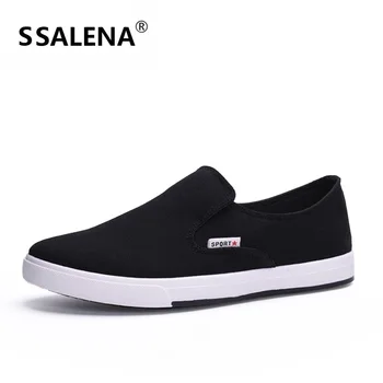 

Men's Lightweight Vulcanized Shoes Fashion Comfortable Casual Shoes Mans Canvas Slip-On Brand Flat Loafers Shoes AA50233