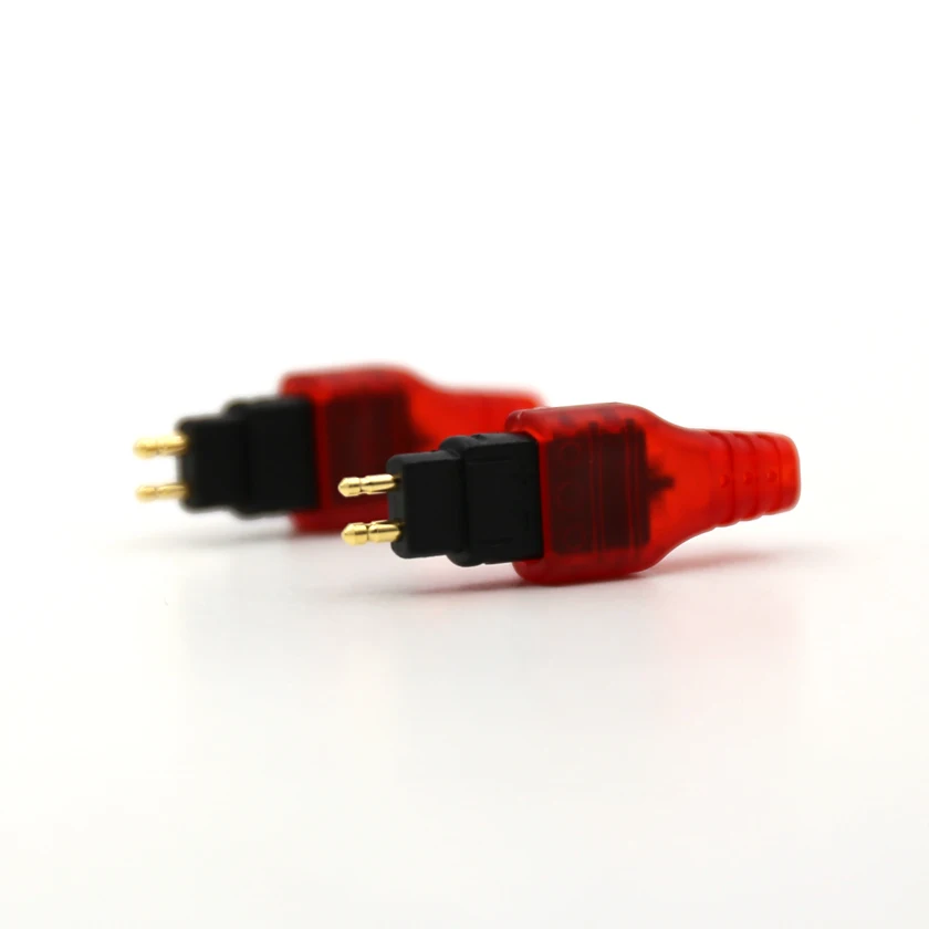 Pair red Headphone headset Plug DIY Upgrade adapter FR Sennheiser HD580 HD600 HD650
