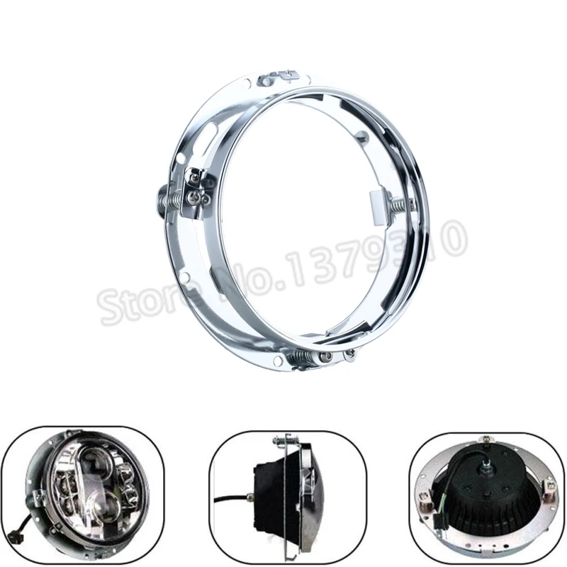 

Mounting Bracket Ring Mount Brackets 7 Inch Round Headlight Motorcycle For Harley Off Road Jeep Wrangler JK Hummer