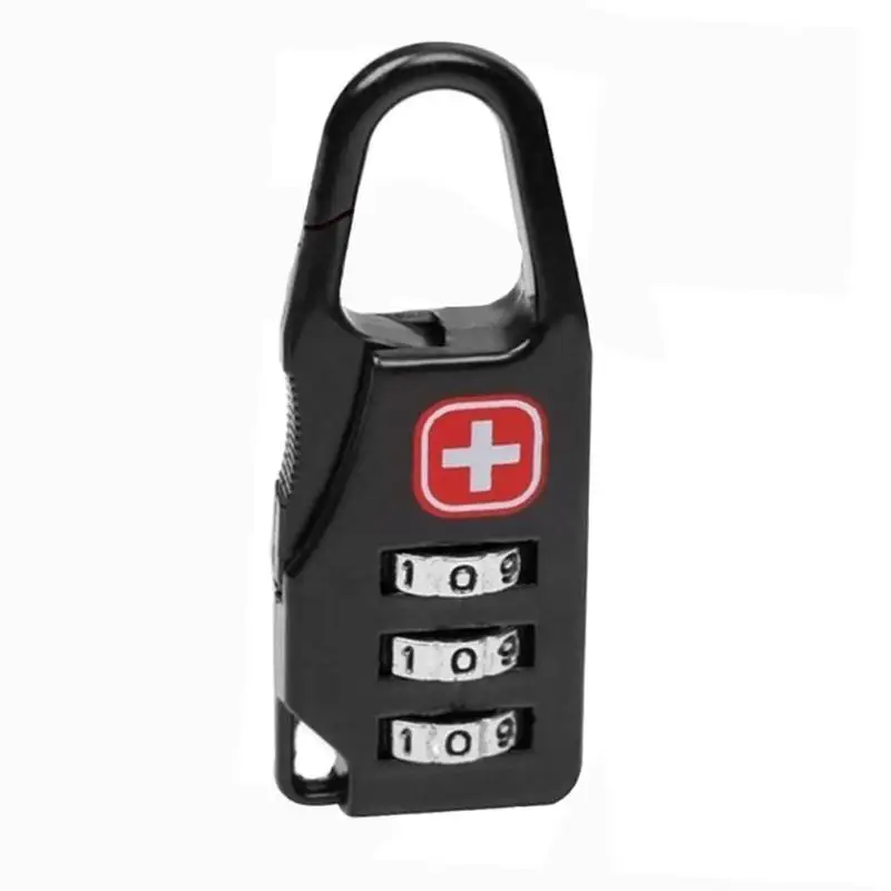1Pc Alloy Safety Combination Code Number Lock Padlock for Luggage Zipper Backpack Bag Suitcase Drawer Cabinet Portable Lock