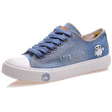 Atmungs Cowboy Denim Leinwand Schuhe Weibliche Niedrige Hilfe Schuhe Tun Alten Bettler Casual Wohnung Denim Studenten Schuhe